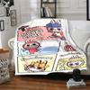 Labubu Customize Your Name Blanket Cozy Personalized Blanket Comfortable Throw For Couch Chair Office Seaside All-Season Use