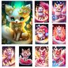 Newly Arrived Diamond Painting Diy Pink Fox Full Mosaic Cartoon Animal Diamond Embroidery Wall Decoration Cross Embroidery