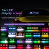 RGB Автомобильная присоска Мягкий экран Дисплей Светодиодный Пульт дистанционного управления Управление приложением USB-разъем ПУ Водонепроницаемость и Высокая термостойкость