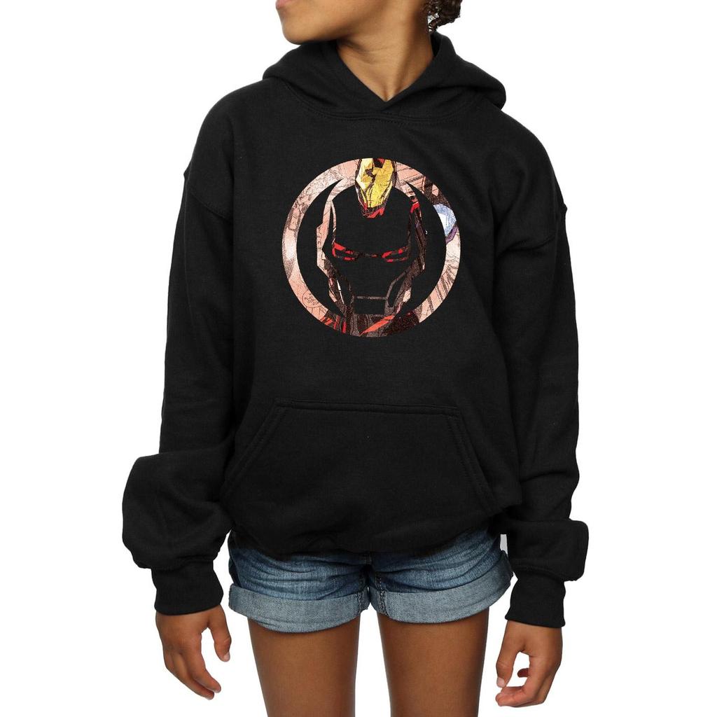 Marvel Girls Iron Man Montage Symbol Hoodie
