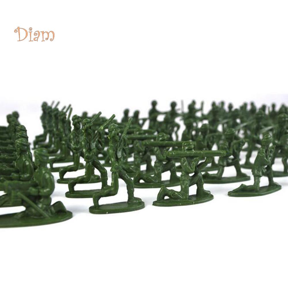 TOYS & TOTS 100Pcs Mini Classic Soldiers Figures Models Playset Desk Decor