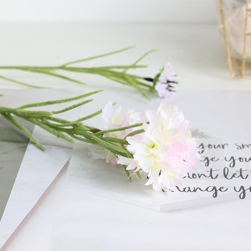 70см 3 ветки/букет Искусственный цветок Шелковый василек Искусственные цветы Искусственное растение Домашний декор Свадебный декор Реквизит для фото