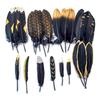 Black Gold Natural Goose Feathers For Needlework Dream Catcher Feather Crafts Jewelry Accessories Diy Decoration