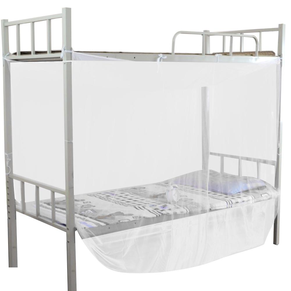 4 Угловая кровать с балдахином и москитной сеткой Twin Full Queen Size Сетка белого цвета
