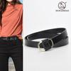 Four Seasons Available New Needle Free Square Buckle Women'S Belt Casual Leather Belt Simple Retro Fashion Pure Leather Belt
