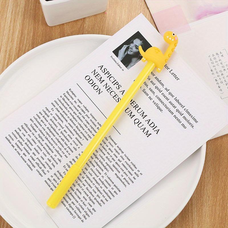10pcs 0.5mm Creative Giraffe Gel Pen Cute Dinosaur Water Pen Cartoon Stationery Herbivorous Dragon Gel Pen