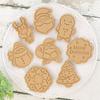 8 Pcs DIY Christmas Cartoon Biscuit Mould 3D ABS Plastic Baking Tool