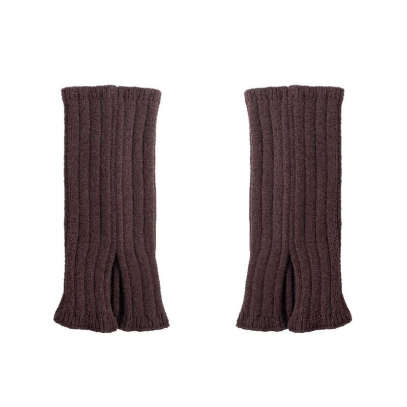 Ribbed Knitted Long Socks Knit Leg Warmers for Girl Women High Elastic Stockings Winter Loose Socks Stylish Accessories