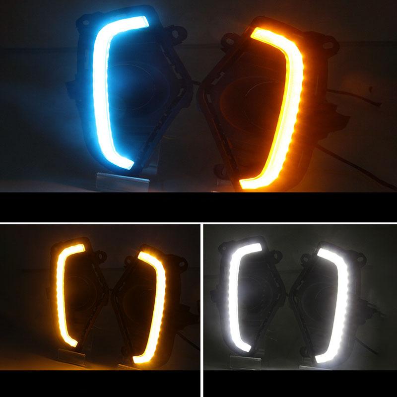 Tri-Color Daytime Running Light Fog Light LED for Toyota RAV4