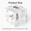 2026 Cube Desk Calendar – Small 10×10 cm Desktop Block Calendar with Cute Cat Photos & Quotes, Mini Desk Decor for Home & Office, Cat Lover Desk