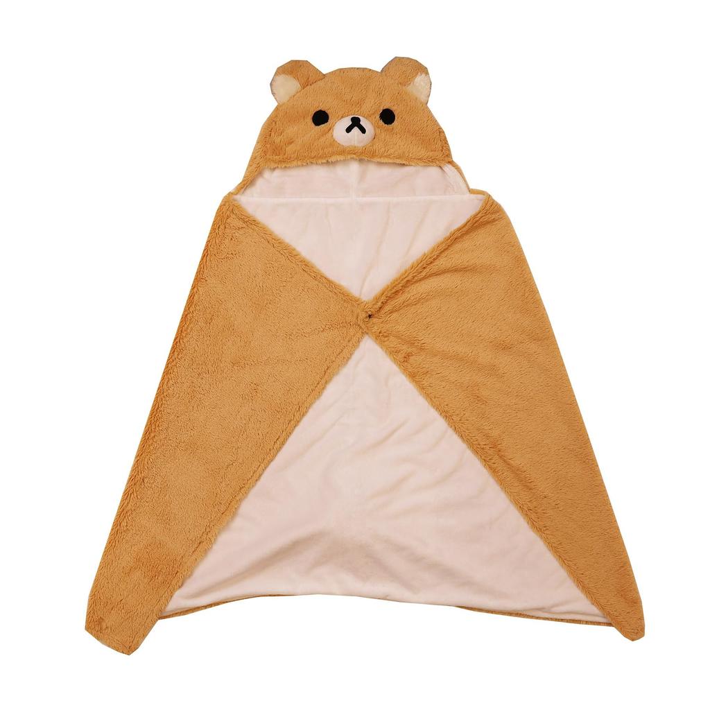 Hooded Fluffy Rilakkuma 06 Rilakkuma Blanket H70 X W110cm Including [Marushin] Blanket, Part Approx. (not Hood)
