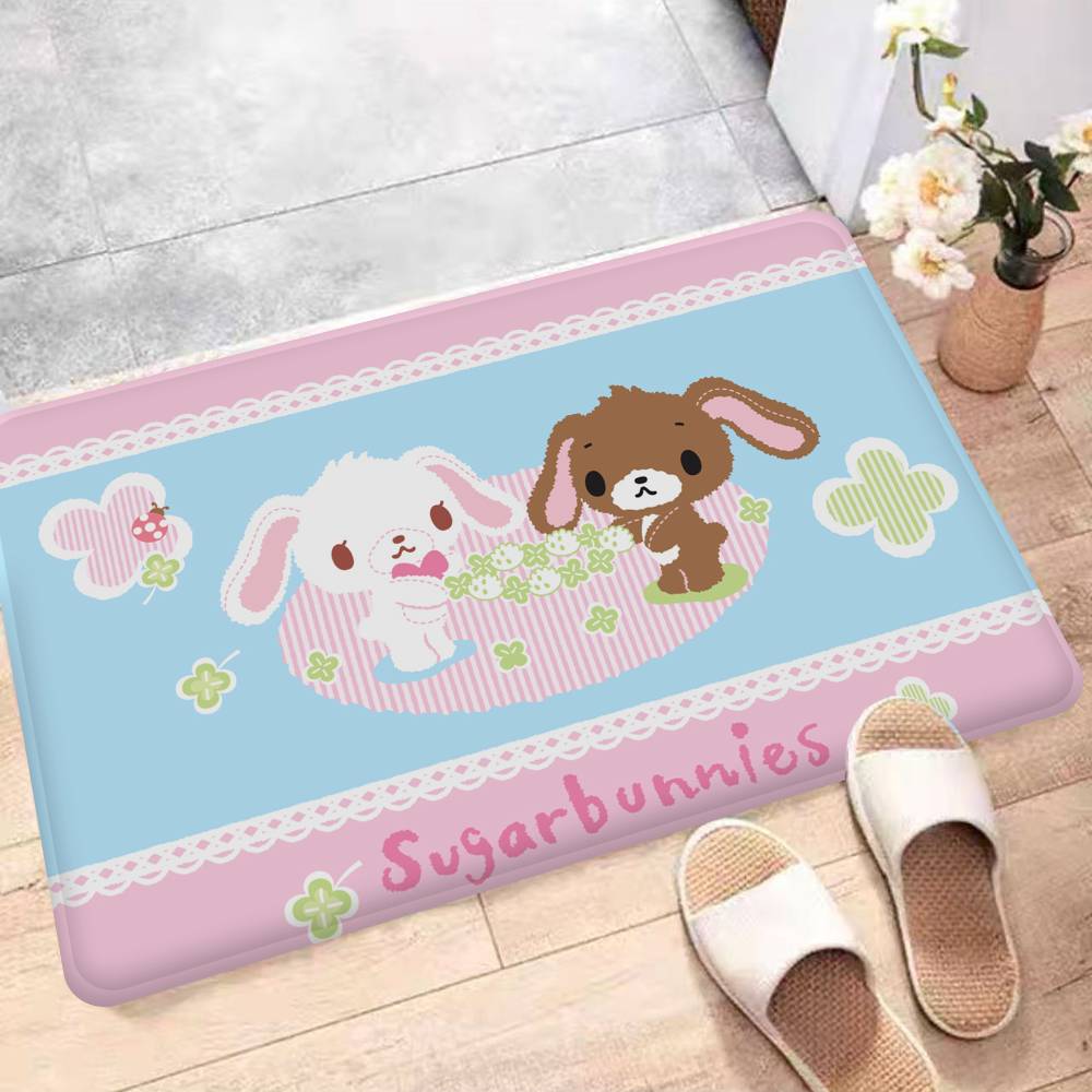 Японские коврики для комнаты S-Sugarbunnies Дешевле Противоскользящие Современная гостиная Балкон С принтом Приветственный коврик