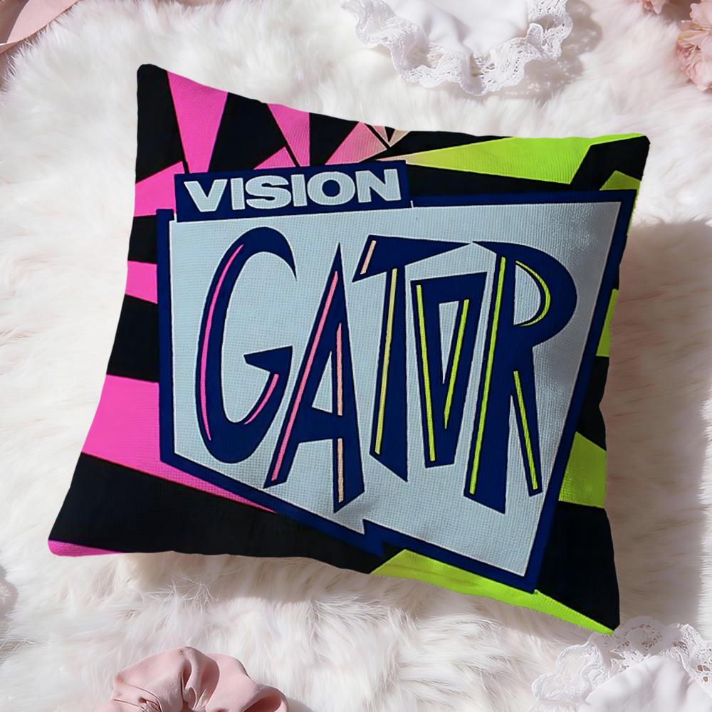 Brand V-Vision Street WearS Cushion Cover Premium Comfort Reversible Pillow Cove -Two in One Design for Any Room & Car Interior