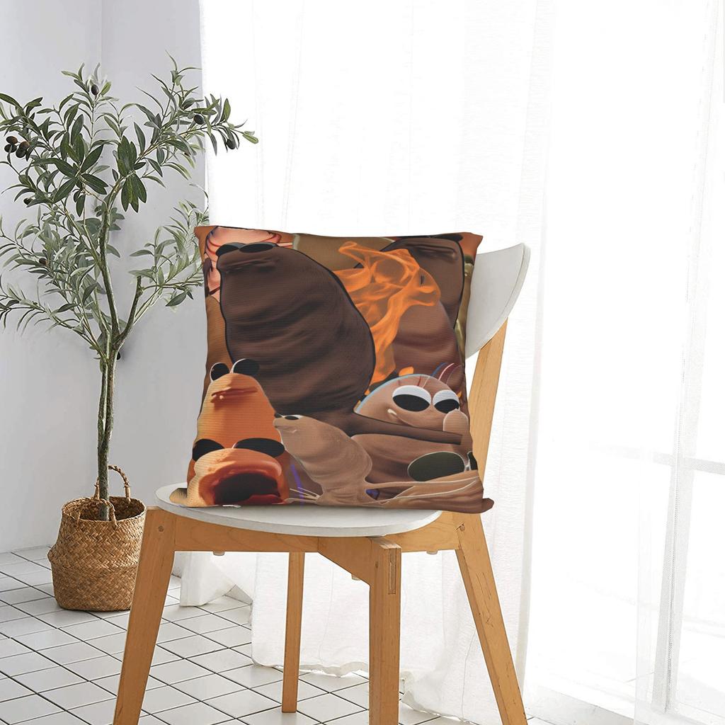 Pillow Cover Funny Robert Help Marcus The Worm   Cute Funny Pillow Case For Sofa Home Decor Pillowcases