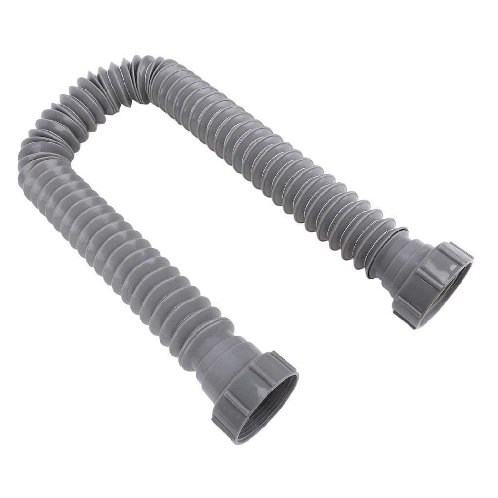 Expandable Flexible P Trap Pipe Kit Single Kitchen Sink Drainage Solution with Adapter Seal Circle