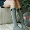 Bananasisters Preppy Cashmere Wool Striped Socks (3 Colors)
