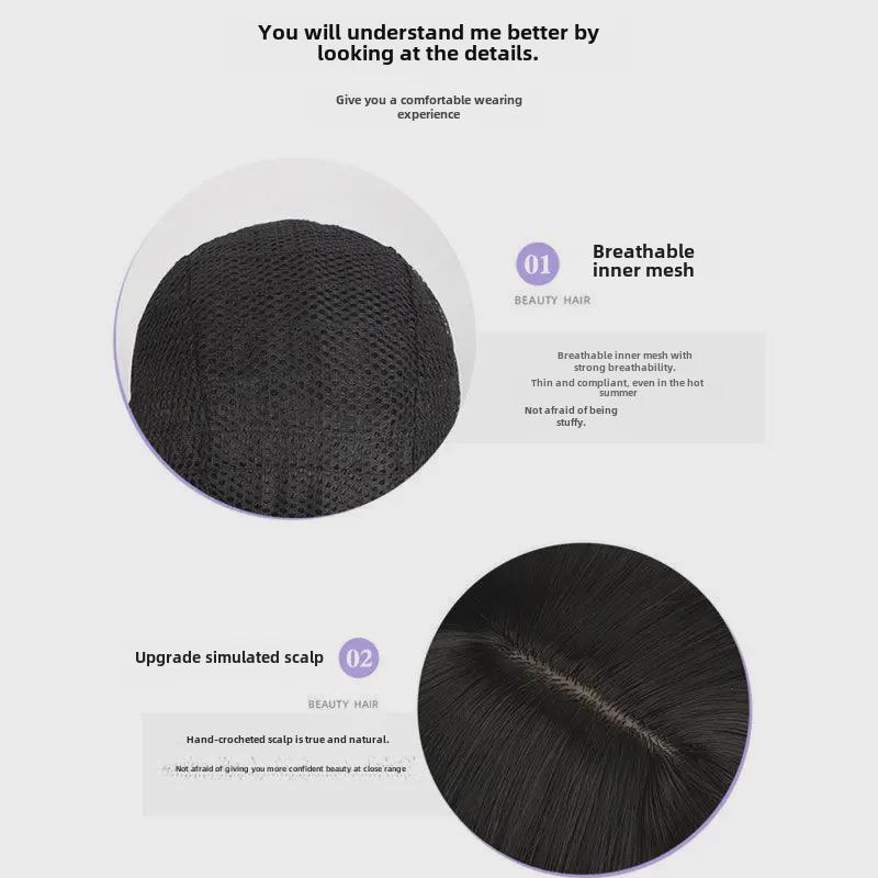 Мужской корейский аниме-парик Z Samurai Wolf Tail Mullet — модные, пушистые, короткие волосы для естественного образа