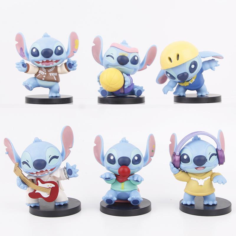 Anime Lilo & Stitch Guitar Stitch Ornament Figure