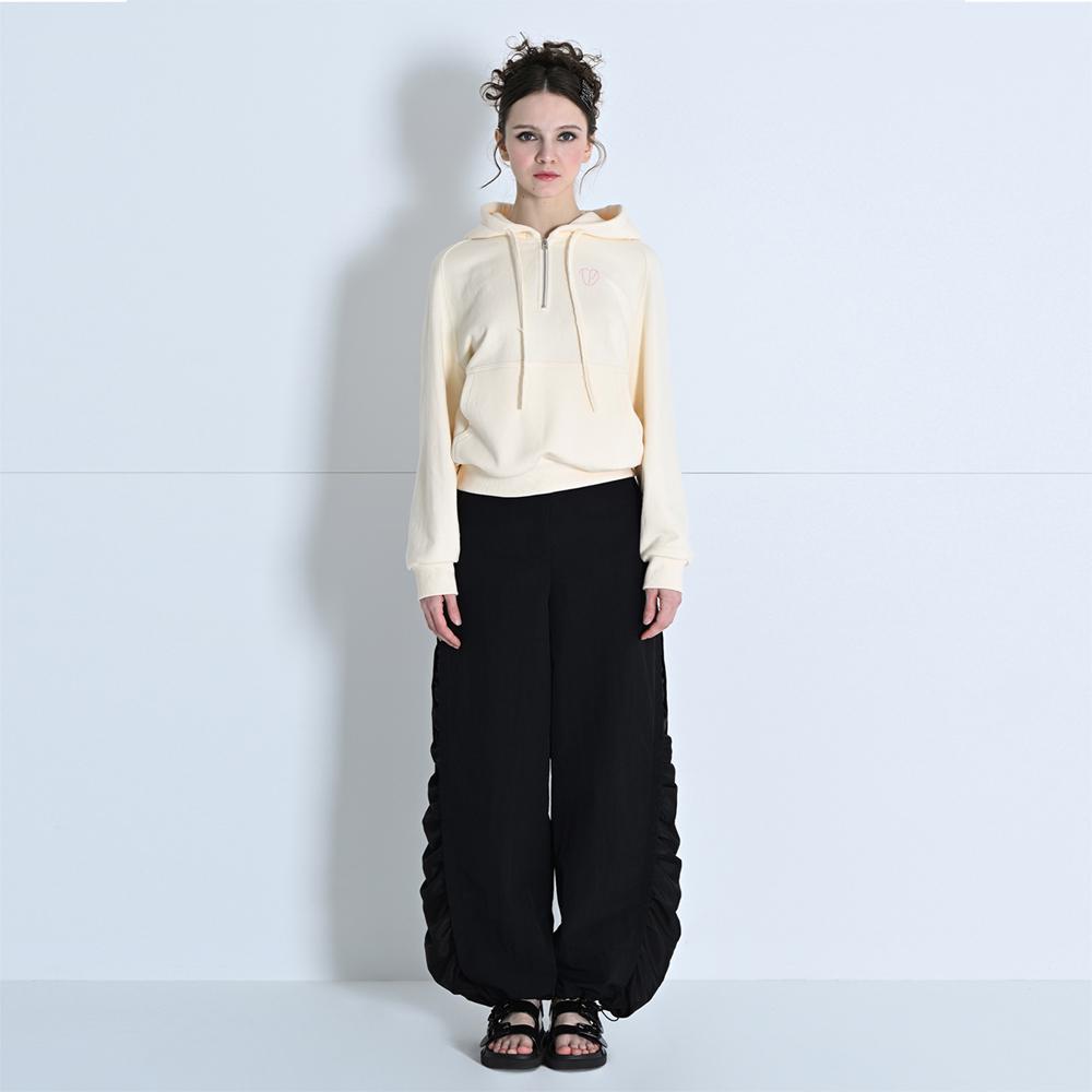MAKE A TOAST Cynical Side Shirring Pants Black Mbdspa002Bk