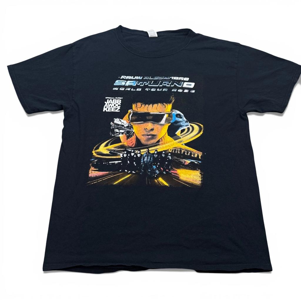 Rauw Alejandro Saturno World Tour 2023 concert t-shirt Adult Size Large VTG