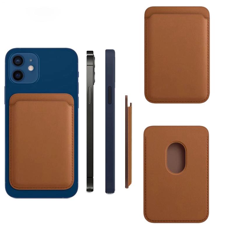 Для iPhone 12 чехол горячая распродажа сумка для карт кожаный магнитный держатель для карт для iPhone 12 Pro задний кошелек карман для карт держатель
