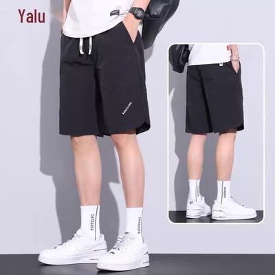 Летние спортивные и повседневные шорты Yalv для мужчин из ледяного шелка