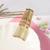 20Pcs Gold Alloy Gifts U-shaped Waved Hair Pins Hairclips Barrette