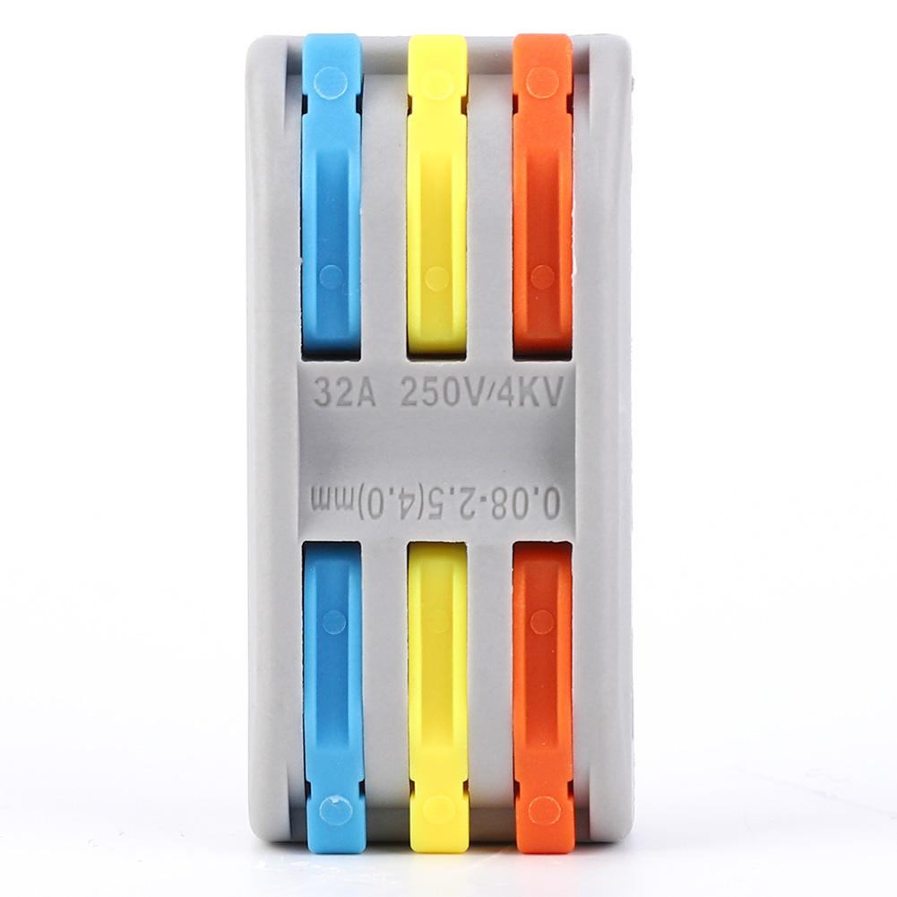 10 шт. PCT33 разъем для быстрой проводки 3 в 3 выхода электрический кабель док-станция терминал цветной