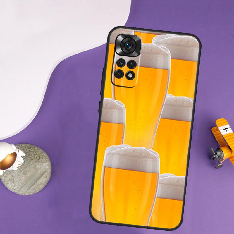 Чехол-бутылка пива Алкоголь Для Xiaomi Redmi Note 13 Pro 14 12 9 10 11 Pro 10S 11S 12S Redmi 13C 14C 10C 12C