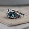 Demon Retro Animal Style Jewelry Open Adjustable Owl Eye Vintage Ring Statement Ring