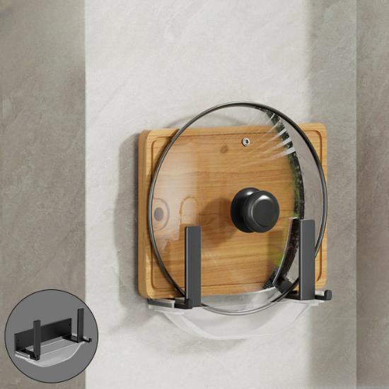 1/2/3/4 шт. Компактная настенная стойка для хранения кастрюль и кухонных принадлежностей с крючком и поддоном для воды