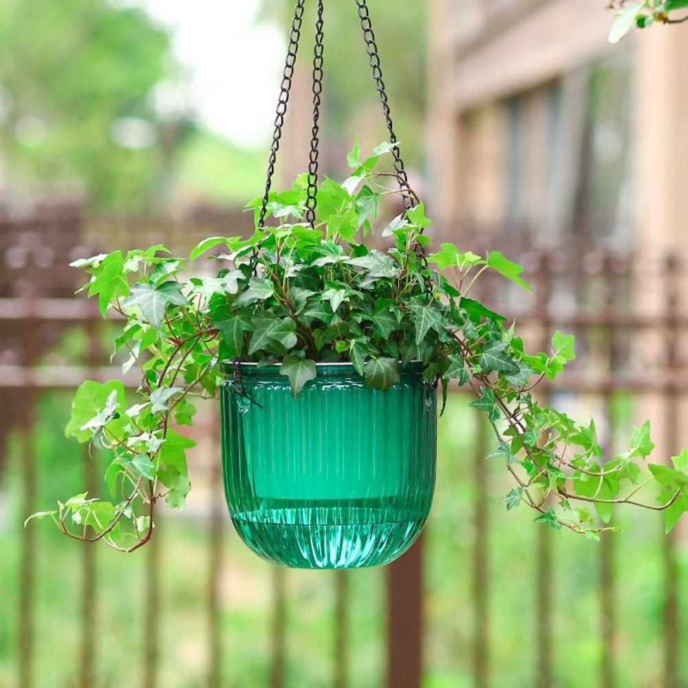 Garden Decoration Self-watering Flower Pot Plant Home Decor Durable Houseplant Flowerpot