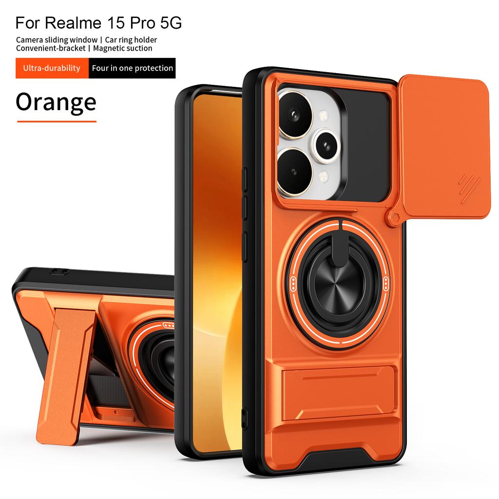 Чехол для Realme 15 Чехол-бампер для Realme 15 Pro Чехол для телефона Realme 15 Pro Магнитный держатель Бронированный чехол Защитная крышка для камеры