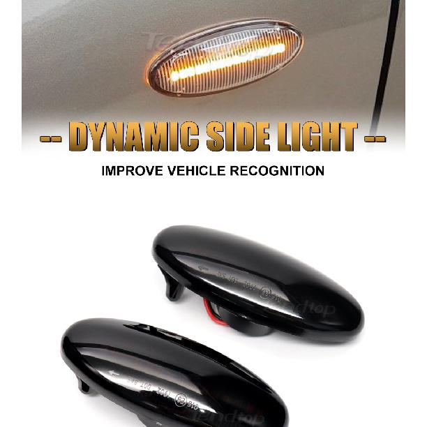 Dynamic Blinker LED Turn Signal Side Marker Light For Nissan Navara D22 NP300 Datsun Frontier Fiera PickUp Terrano SkystarTurn Signal 2