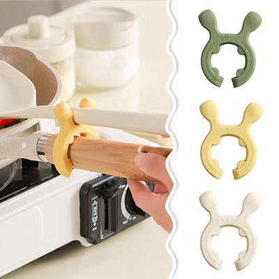 Универсальная силиконовая подставка для лопаток, защита от ожогов, защита от перелива, зажим для кастрюли, кухонный гаджет