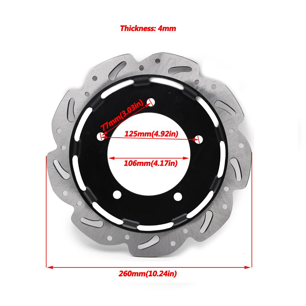 260 мм / 220 мм Мотоцикл Передний Задний Тормозной Диск Ротор Тормоза Для Sym Jet 14 125 / 50 / 200