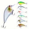 6pcs Artificial Wobbler Shallow Diving Crankbait - Catch More Bass & Pike with Hard Bait Fishing Lure!