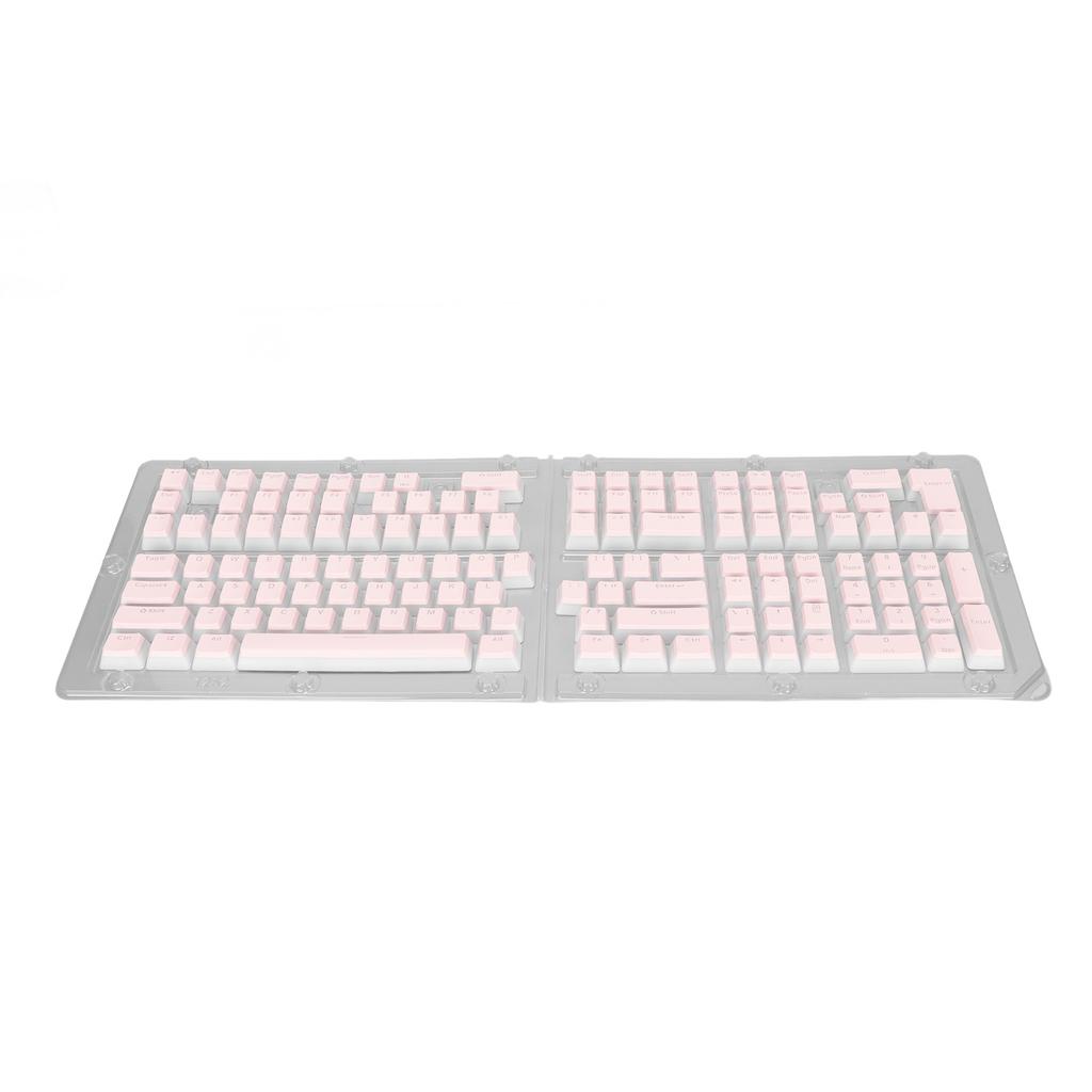 Keyboard Keycaps 129 Keys Pudding Transparent OEM Height PBT Two Color Injection Molding DIY