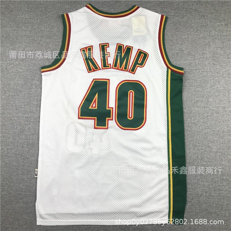 Винтажная баскетбольная майка Ray Allen 34 Seattle SuperSonics, вышитая, хлопок, унисекс, для взрослых