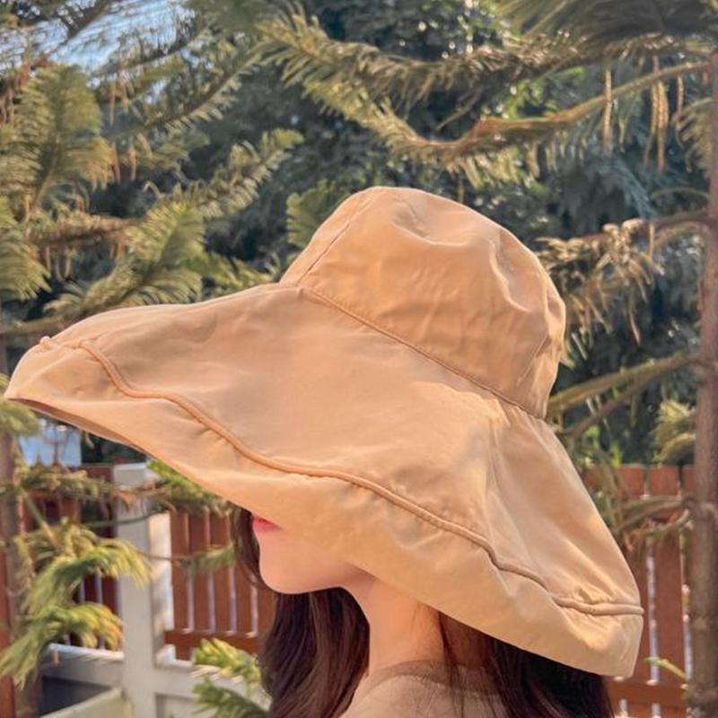 Fashionable And Casual Fisherman Hat For Women'S Summer Anti Uv Sunshade Hat