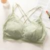 No Steel Ring Gathered Underwear Lace Sexy Bra Ultra-thin and Breathable French Suspender Anti Glare Women's Underwear