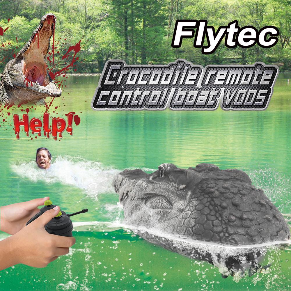 Flytec V005 RC Boat 2.4G пульт дистанционного управления электрическая гоночная лодка для бассейнов с имитацией головы крокодила игрушка-обманка