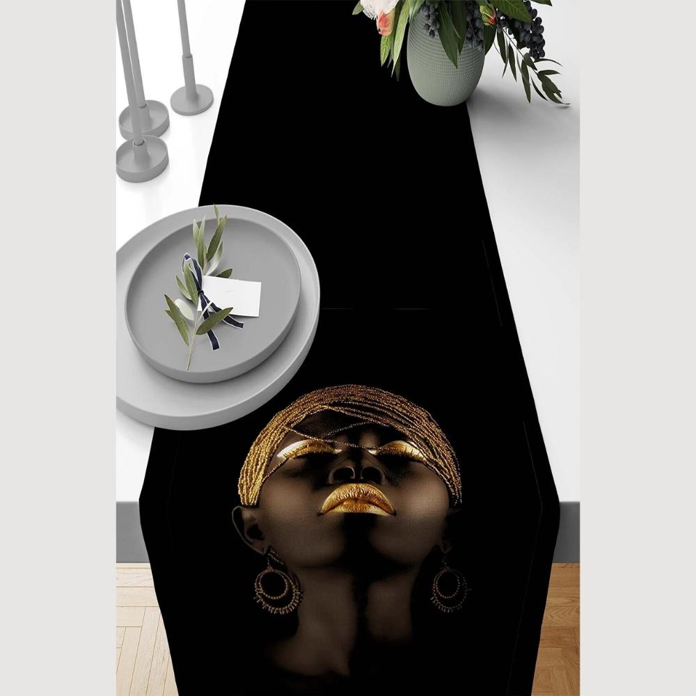 40x140 см Замшевая тканая ткань премиум-класса, устойчивая к пятнам, скатерть с цифровой печатью Runner VHR-8