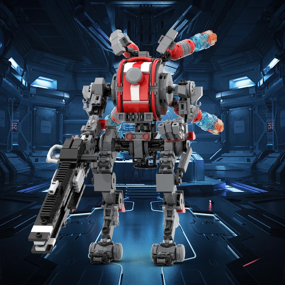 MOC Популярные игры Titanfall 2 Меха Робот Строительные Блоки Модель Титана Вайпера Робот-Боец DIY Кирпичи Конструктор Игрушки Подарок на День Рождения Детей
