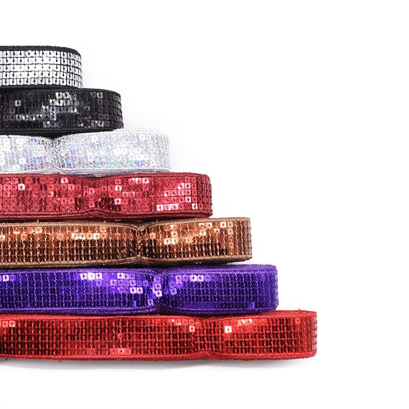 10 ярдов/лот 5 рядов квадратная пайеточная вышивка лента 25 мм пайеточное кружево отделка для шитья рукоделия одежды головного убора свадебного украшения