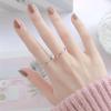 Temperature Niche Titanium Steel Ring Women's Circle Simple Light Face Couple Ring