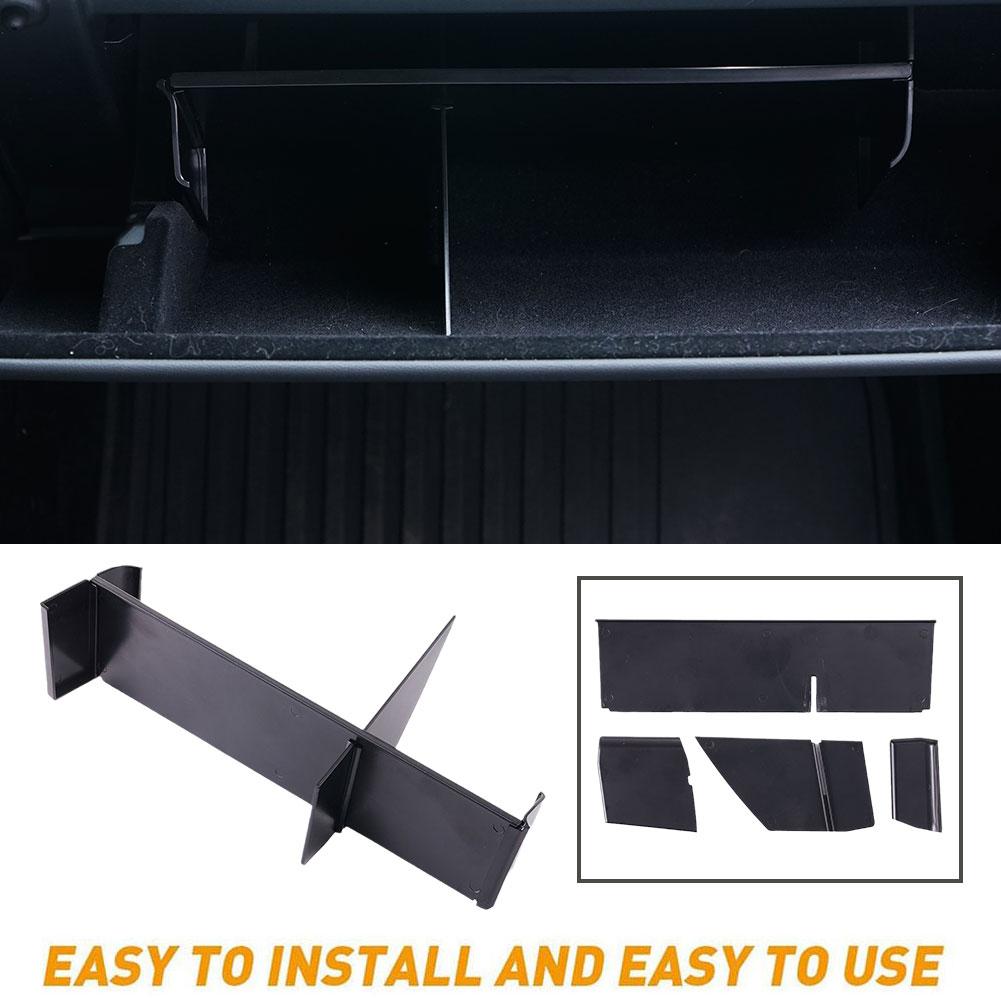 Для Tesla Y 2024 Перегородка для хранения перчаточного ящика Поддон для хранения Консольный ящик Разделение пространства Органайзер для перчаточного ящика Reasonab Y4Z9