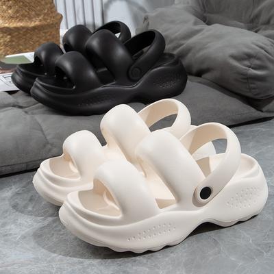 Женские белые сандалии на толстой платформе, женские летние 2025, мягкие нескользящие пляжные туфли, женская мода, толстая подошва, сандалии Eva Mujer