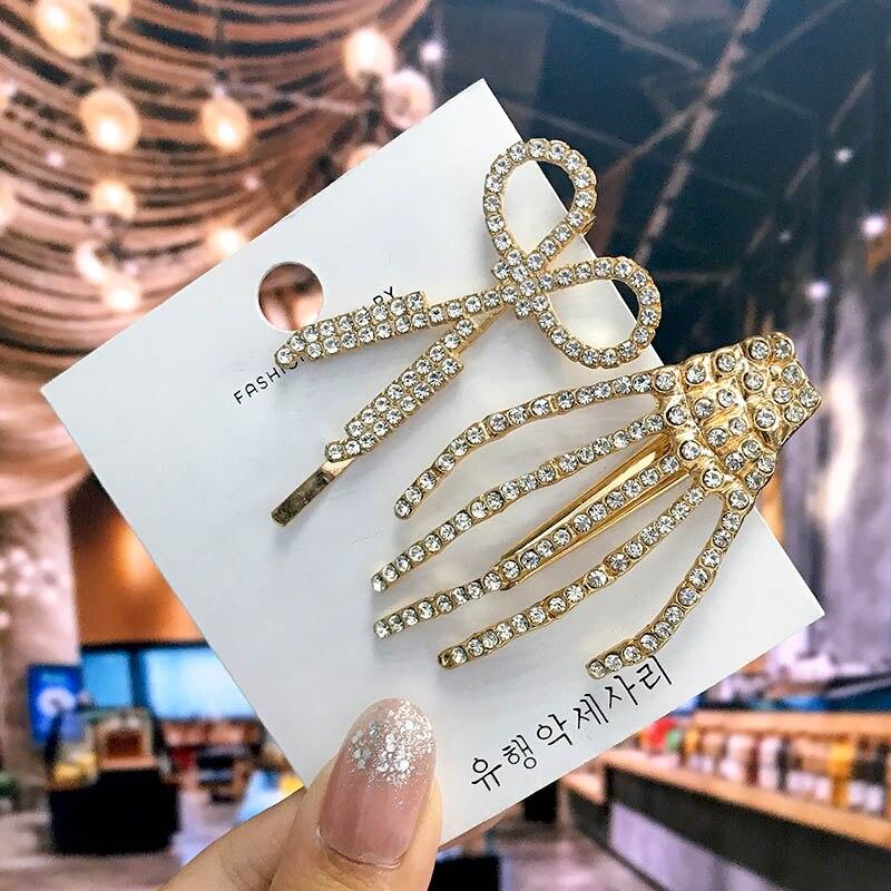 Модная заколка для волос Matel для женщин 2021, заколка для волос с геометрическим рисунком для девочек, заколка для волос с бантом и бабочкой, головные уборы, аксессуары для волос, подарок