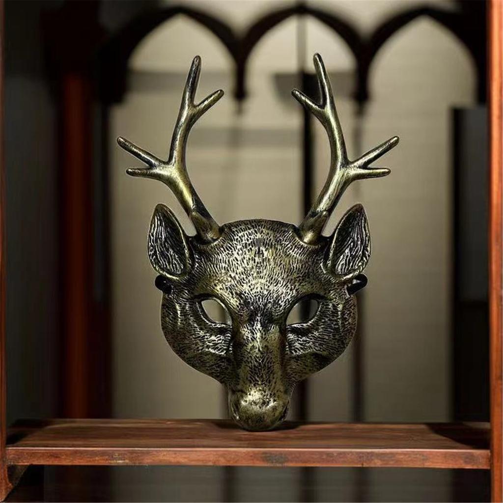 Deer Mask For Kids Adults Festival Party, Halloween Deer Cosplay Mask Deer Head Mask Halloween Deer Costume